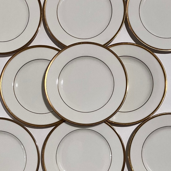 9 NORITAKE ‘TROY’ Bread Plates / Rare Discontinued 1996 / Ivory Fine Bone China - Picture 2 of 8
